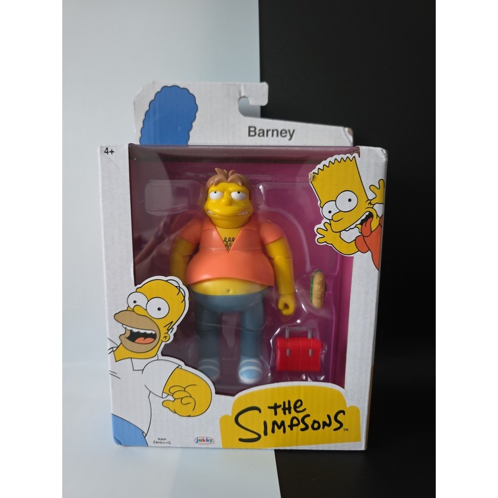 The Simpsons Barney Gumble Action Figure‎ Jakks Pacific New in Box
